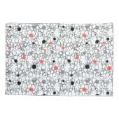 Schwarz-weiße Korallenzirkel, Punkte Kissenbezug (Rückseite-Links)