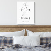 Schwarz-weiße Küchendekoration Zitat Canvas drucke (Insitu (Schlafzimmer))