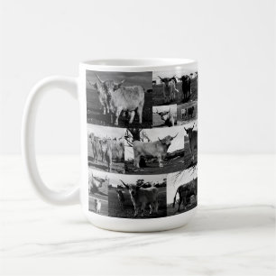 Schwarz-weiße Kuhfotografie, Tasse