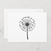 Schwarz-weiße Kunst der Lüster Postkarte (Vorne/Hinten)