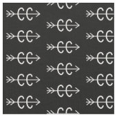 Schwarz-weiße Ländersymbole Stoff (Nahaufnahme)