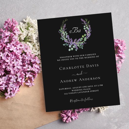 Schwarz-weiße Lavendel-Blumenzwiebeln