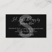 Schwarz-weiße LED-Lichttherapie nach der Behandlun Visitenkarte (Vorderseite)