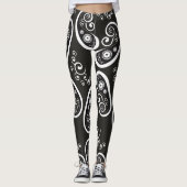 Schwarz-weiße Leggings (Vorderseite)