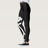 Schwarz-weiße Leggings (Links)