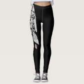 Schwarz-weiße Leggings (Vorderseite)