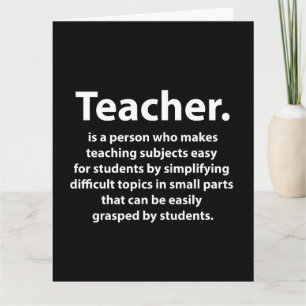 Schwarz-Weiße Lehrkräfte Würdigung Karte