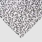 Schwarz-weiße Leopardrucke Seidenpapier (Ausschnitt)