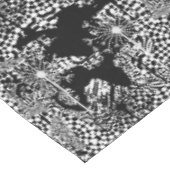 schwarz-weiße Leuchte Tischdecke (Schrägansicht)