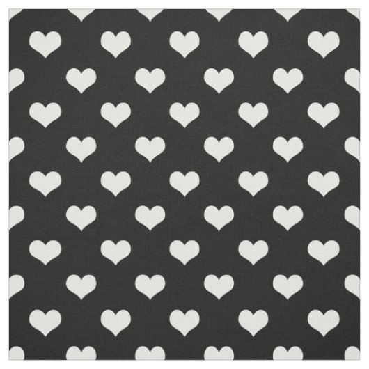 Schwarz-weiße Liebe Herzdesign Stoff (Muster)