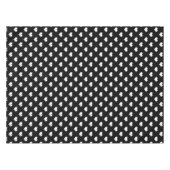 Schwarz-weiße Liebe Herzdesign Tischdecke (Vorderseite (Horizontal))