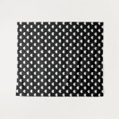 Schwarz-weiße Liebe Herzdesign Wandteppich (Vorderseite (Horizontal))