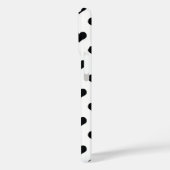 Schwarz-weiße Liebe Herzmuster Case-Mate iPhone Hülle (Rückseite / Links)