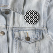 Schwarz-weiße Lilie Muster Button (Beispiel)