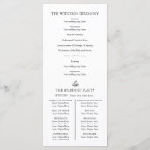 Schwarz-weiße Lilie Programm (Rückseite)