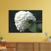 Schwarz-weiße Limone Hydrangea Blume Leinwand (Insitu (Wohnzimmer))