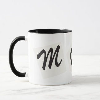 Schwarz-weiße MAMA Tasse