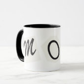 Schwarz-weiße MAMA Tasse (Vorderseite Links)