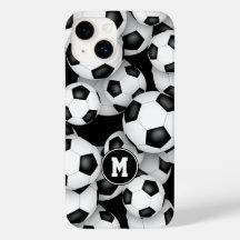 Schwarz-weiße Mannschaftsfarben Kinderfußballmuste