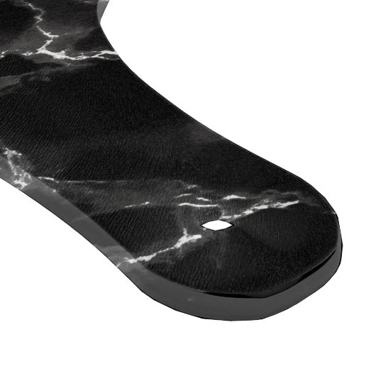 Schwarz-weiße Marmorablage - Ihr Brief Schneidebrett (Ecke)