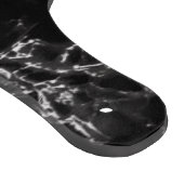 Schwarz-weiße Marmorablage mit Ihrem Brief Schneidebrett (Ecke)