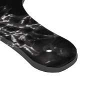 Schwarz-weiße Marmorablage mit kundenspezifischer  Schneidebrett (Ecke)