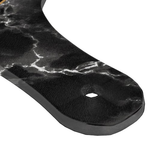 Schwarz-weiße Marmorablage mit kundenspezifischer Schneidebrett (Ecke)