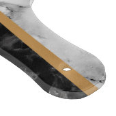 Schwarz-weiße Marmorierung Ihrer Letter Cutting Bo Schneidebrett (Ecke)