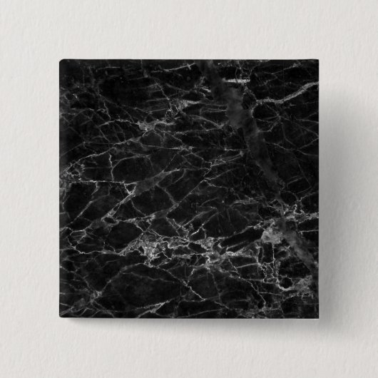 Schwarz-weiße Marmortextur Button (Vorderseite)
