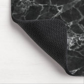 Schwarz-weiße Marmortextur Mousepad (Ecke)
