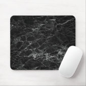 Schwarz-weiße Marmortextur Mousepad (Mit Mouse)