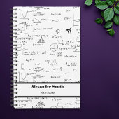 Schwarz-weiße Math-Gleichungen Planer