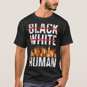 Schwarz Weiße Menschliche Gleichheitsbekleidung Sc T-Shirt