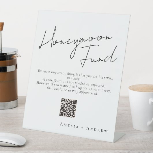 Schwarz-weiße Minimal-Skriptsprache Hochzeit Sockelschild (In Situ)