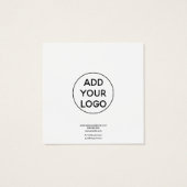 Schwarz-weiße minimalistische Ohrring-Anzeige des (Rückseite)