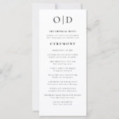 Schwarz-weiße Minimalistische Typografie-Hochzeits (Vorderseite)