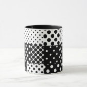 Schwarz-weiße Mode mit Punkten im Design Tasse (Zentrum)