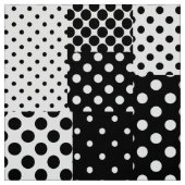 Schwarz Weiße Mode Polka Punkte Stil Design Stoff (Muster)