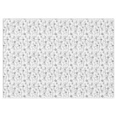 Schwarz-weiße Modern Insects Illustration Liebe Bu Tischdecke (Vorderseite (Horizontal))