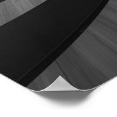 Schwarz-Weiße moderne Architektur Motivierend Poster (Ecke)