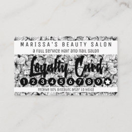 Schwarz-weiße moderne Hand gezeichnete Treuekarte