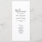 Schwarz-weiße moderne Hochzeitskarte (Vorderseite)