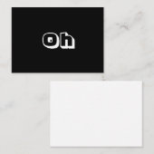 Schwarz-weiße, moderne Karte (Vorne/Hinten)