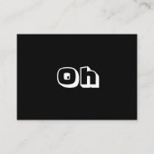 Schwarz-weiße, moderne Karte (Vorderseite)