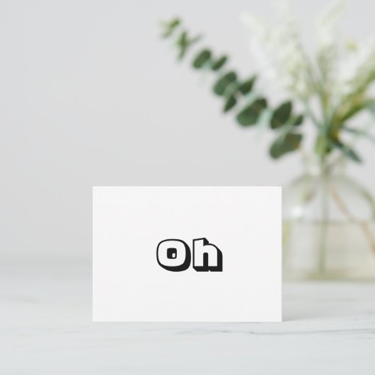 Schwarz-weiße, moderne Karte (Stehend Vorderseite)