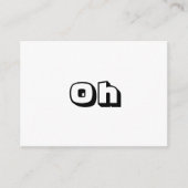 Schwarz-weiße, moderne Karte (Vorderseite)