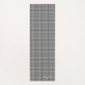 Schwarz-weiße, moderne, kontrollierte Monogramm-Üb Yogamatte (Vorderseite)