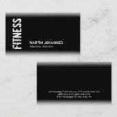 Schwarz-weiße moderne Visitenkarte (Vorne/Hinten)
