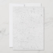 Schwarz-weiße Mondhochzeit Einladung (Rückseite)