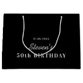 Schwarz-weiße Monografie Große Geschenktüte (Vorderseite)